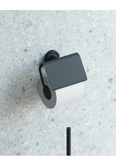 Tecno Black Tuvalet Kağıtlık - Mat Siyah Mat Siyah
