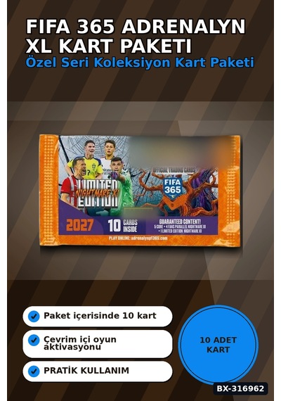 Fıfa 365 2026/2027 Futbolcu Kartı Paketi Adrenalyn Xl Nightmare Limitli Bx-316962