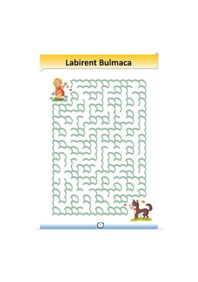 Okul Öncesi Labirent Yaz-Sil Kitabı