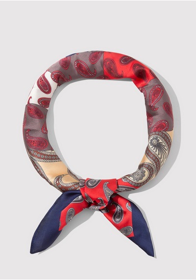 Mavi - Baskılı Bandana 1913443-90742 Kırmızı