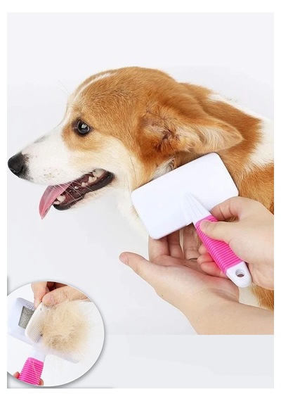 Thentech Evcil Hayvan Telli Tüy Temizleme Bakım Fırçası Kedi Köpek Tüy Temizleme Seti