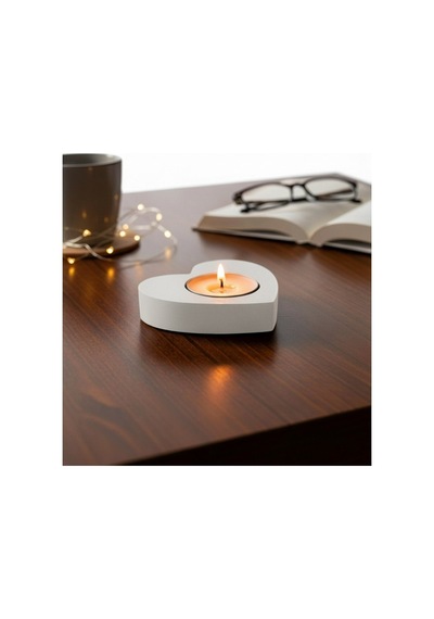2 Adet Beyaz Suda Havuzda Yüzen Suya Batmayan Restoran Cafe Bar Ev İçin Kalp Şeklinde Tealight Mumluk