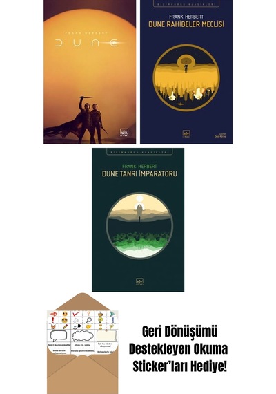 Dune Film Kapağı + Dune Rahibeler Meclisi + Dune Tanrı İmparatoru