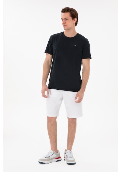 U.S. Polo Assn. Erkek Regular Fit Beyaz Örme Şort 50300078-VR013