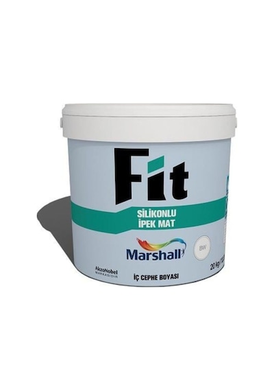 Tr Fit Silikonlu İpek Mat İç Cephe Boyası, 20 Kg, Kristal 0.2 L
