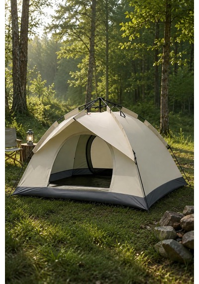 Seyoni Outdoor Ac6634 Otomatik Kamp Çadırı 200x150x120 Cm Çift Katmanlı Su Geçirmez Kolay Kurulum Genel