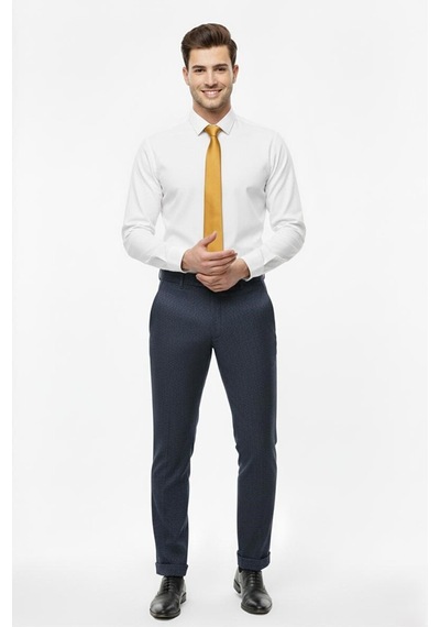 Presto Erkek Slimfit Armürlü Pantolon Koyu Lacivert 3193-200 Lacivert