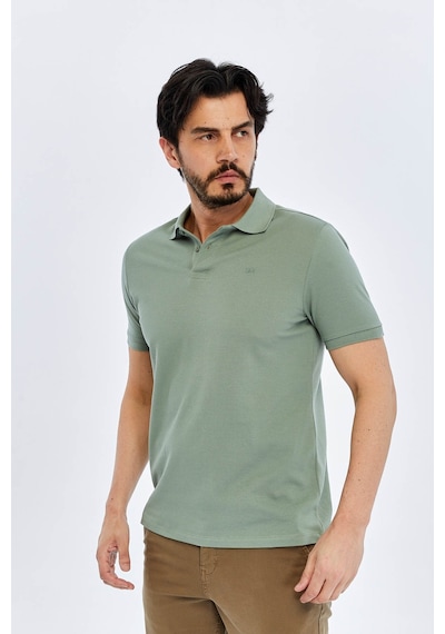 Süvari Slim Yeşil Erkek Polo Yaka T-shirt Ts1014000474