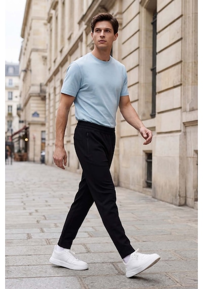 Tommy Life Barton Siyah Jogger Erkek Eşofman Alt - 84952 Siyah