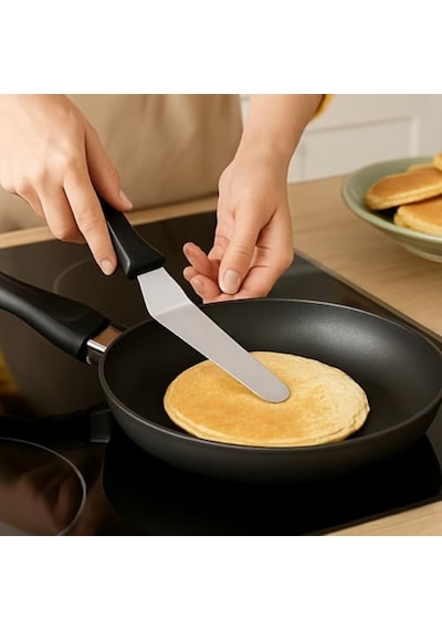 Lü Spatula Seti Paslanmaz Çelik Plastik Saplı Pasta Kek Ve Için Profesyonel Spatula Takımı Diğer