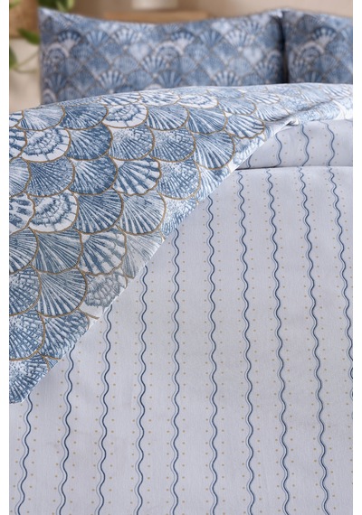 Doqu Home Akdeniz Easy Cotton Nevresim Takımı Tek Fırenze Mavi