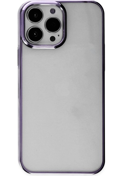 Gld-spt- Newface Apple Uyumlu iPhone 13 Pro Max Kılıf Element Silikon - Mor