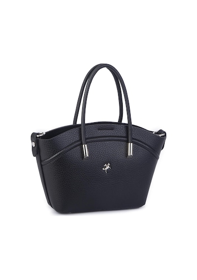 Nas Bag Kadın Mini Sepet Çanta El Ve Çapraz Çanta Siyah Lopez 20x18cm Siyah