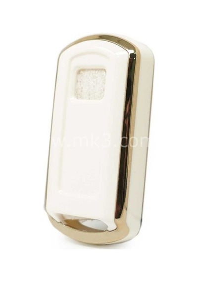 Gma Keys Lüx Honda Pcx 150 Sh125 C125 Scooter Nano Anahtar Kılıfı Beyaz Gold Altın Renk 1.ci Kalite