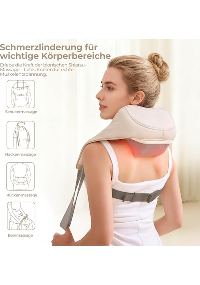 Aspria Kablosuz Isıtmalı Boyun Masaj Aleti, Boyun Omuz Sırtı İçin Shiatsu Masaj Aleti, 3 Modlu 5d Silindirler, Serbest Eller, Ofis Evleri İçin Rahatlama İçin C Tipi Taşınabilir Masaj Aleti Aspria Kablosuz Isıtmalı Boyun Masaj Aleti, Boyun Omuz Sırtı İçin Shiatsu Masaj Aleti, 3 Modlu 5d Silindirler, Serbest Eller, Ofis Evleri İçin Rahatlama İçin C Tipi Taşınabilir Masaj Aleti
