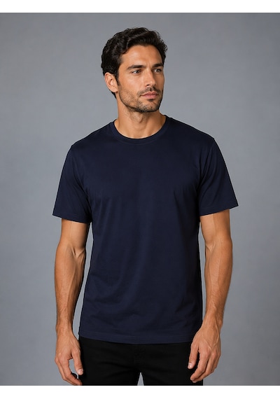Bisse Lacivert Bi Si Klet Yaka Basi C T-shirt Ts26y26105 D39