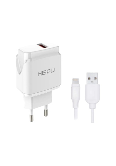 Hepu Hp 617 2 1a Usb Şarj Adaptörü Apple iPhone Ve Uyumlu iPad Lightning Kablo Dahildir