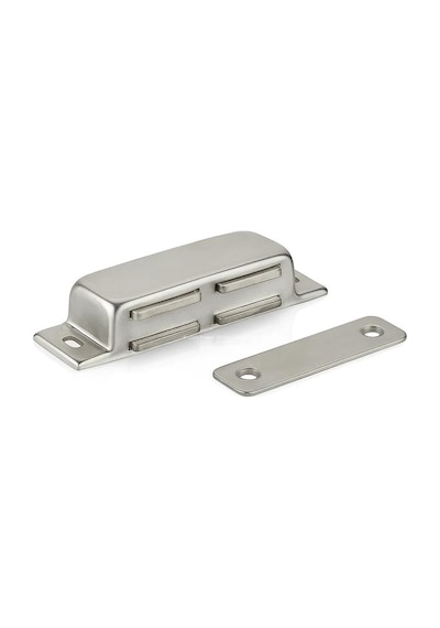 Proalet Mıknatıslı Çıt Çıt Kilit, Paslanmaz, Metal Gövde, Pvc, Kapı, Sineklik, Dolap, Kapak İçin, Manyetik Tutucu, Montaj Vidalı, Sessiz, Kolay Açılır, Kapanır Sistem 8,5 Cm, 2 Adet