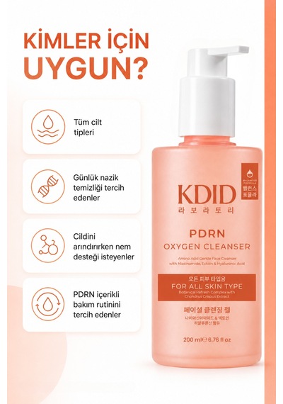Kdid Pdrn Oxygen Cleanser 200 Ml