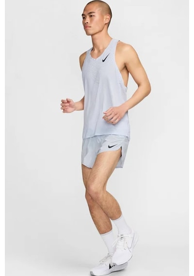Nike Dri Fit Aeroswift Running Adv Singlet Tank Top Lazer Kesim Koşu Atleti Açık Mavi Açık Mavi
