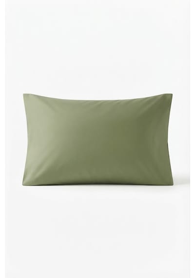 Orta Boy 40x60cm %100 Pamuklu Saten Kumaş Yastık Kılıfı 2adet Gizli Fermuarlı Haki