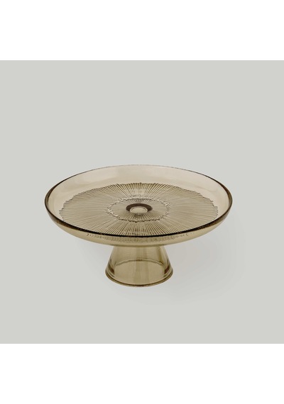 Linens Clarity Ayaklı Tabak 21x9.5 Cm Bronz