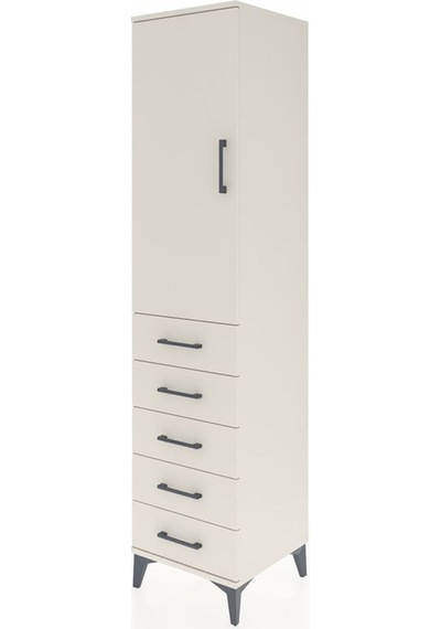 Hyperion Dolap 3 Raflı 5 Çekmeceli Tek Kapaklı 44x44x195 Aytaşı-aytaşı Aytası
