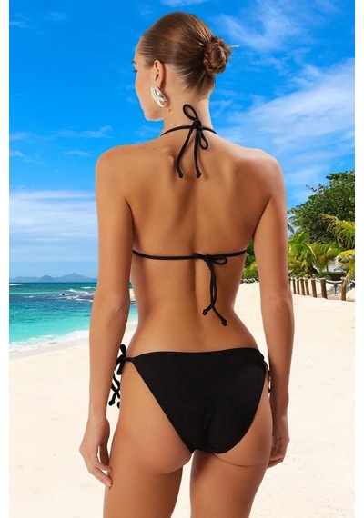 Ersefa Tasarım Bikini Takımı Su Sporları İçin Yaz Koleksiyonu Premium Ka Siyah