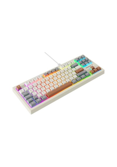 Everest Kb-98 Sılent Tkl Gri-gri Mavi-kahve Rainbow Q Membrane Klavye