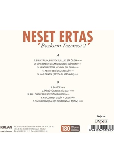 Kalan Neşet Ertaş Bozkırın Tezenesi 2 Plak