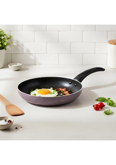 Papilla Optimum Argos Plus 26 Cm Mor Kırçıl Granit Efektli Yapışmaz Kızartma Ve Sote Tavası Çok Renkli
