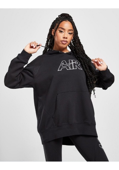 W Nsw Air Flc Hoodie siyah
