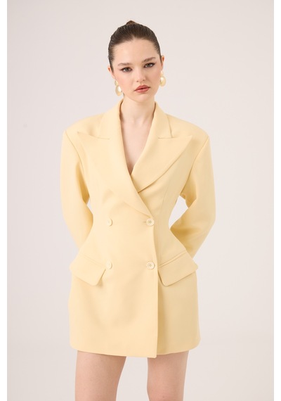 Holly Lolly Belden Oturmalı Galina Blazer Ceket Sarı