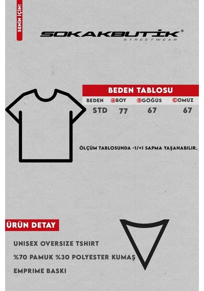 Tarzsokak Champagne Baby Baskılı Beyaz Oversize Unisex