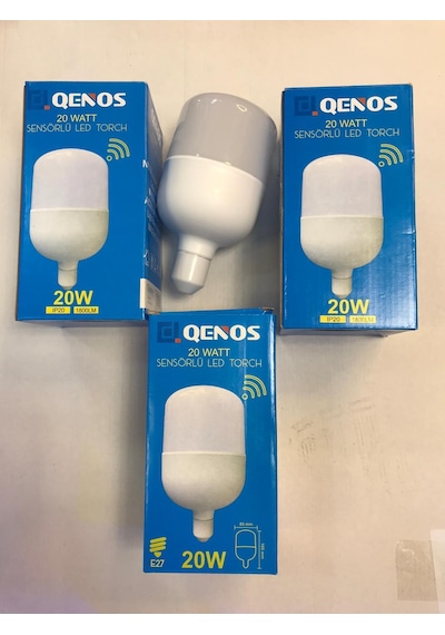 20W Radar Sensörlü Beyaz Torch Led Ampul