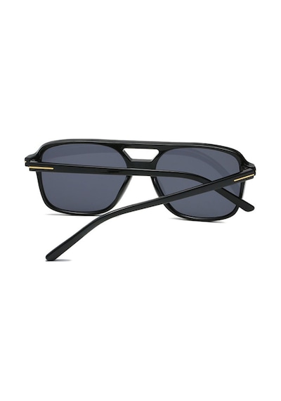 Renkli Cam Uv400 Filtre Korumalı Unisex Güneş Gözlüğü Siyah