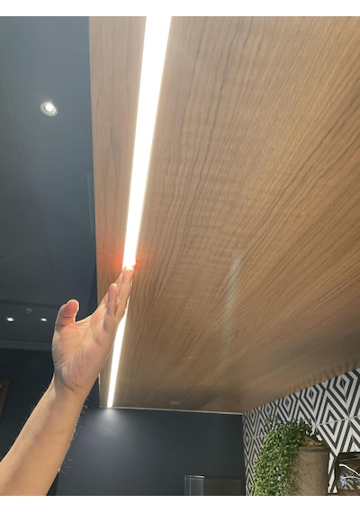 Tr Dekoratif Mutfak Tezgah Üstü Led Lineer Aydınlatma - Dokunmatik On - Off Tuşlu 6500k Beyaz Işık, 50cm Genel