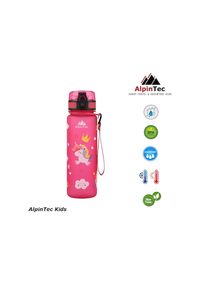 Alpintec Unicorn Pembe Tritan Çocuk Suluk Matara 500 Ml Diğer