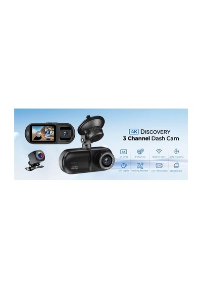 Ayrex Ultra Hd 4k -gps Özelliği - Wifi Tlfn Uygulama - 3 Lens Kameralı 2.35 İnç Ekran Gece Görüşlü 170 Derece G