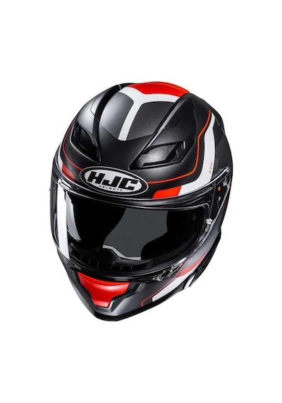 HJC F71 Arcan MC1SF Kapalı Motosiklet Kaskı Siyah - Beyaz - Kırmızı