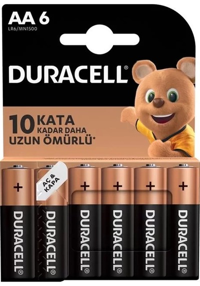 İnce Aa Kalem Pil 6'lı
