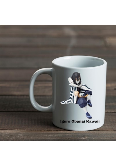 Anime Demon Slayer Iguro Obanai Kawaii Tasarımlı Kupa Bardak Çok Renkli