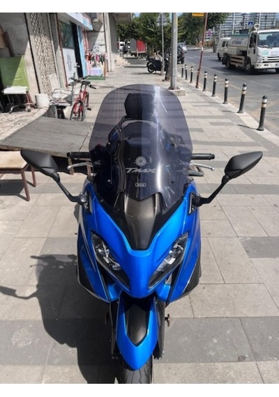 Zeus Motor 2020-2025 Yamaha Tmax 560 Uyumlu Ön Cam Koyu Füme