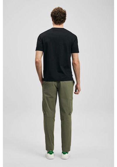 Lufian Erkek Fınto Modern Grafik T-shirt 111020323 Siyah