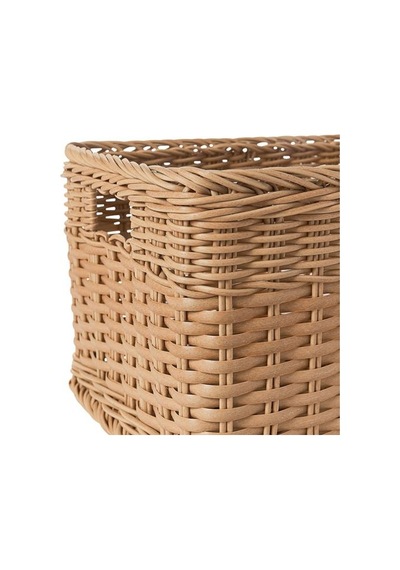 Ikea Bekna Sepet, Plastik Rattan, 25x35x20 Cm