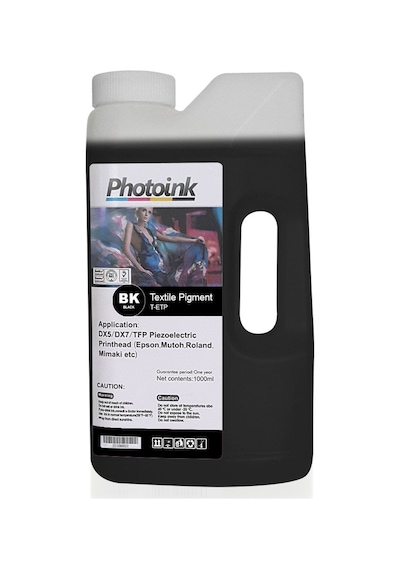 Epson Piezo Kafa Uyumlu 1000 Ml Siyah Black Tekstil Mürekkep T - Etp