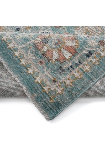Lorien Vintage Dokuma Halı Eskitme Desenli Pamuk Tabanlı Halı Modern Salon Halısı 120 X 180 Model Lor08 Diğer