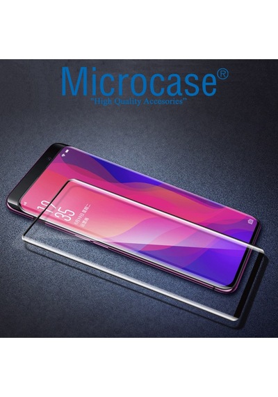 Oppo Find X 3D Curved Tam Kaplayan Tempered Glass Cam