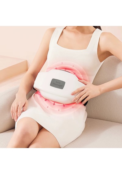 Jeehugo Beyaz Menstrual Isıtıcı Bel Bantı - 3 Seviye Isı Ve Masaj - Manyetik Şarj - Menstrual  Alatı Çok Renkli