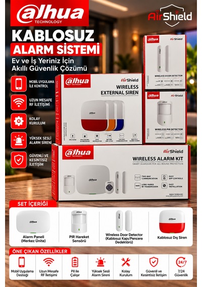 Art-arc3000h-03-fw2, Wifi+2g+3g+ 4g, Kablosuz, Alarm + Wireless Pır Detector + Wireless Door Detector